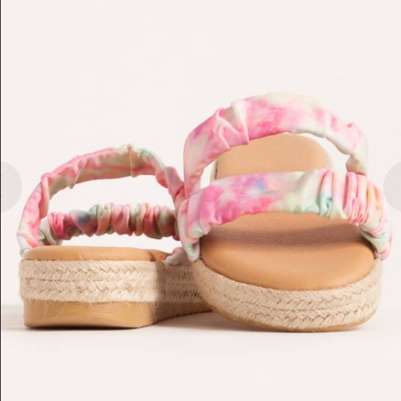 Cutie Pie Braided Tie-Dye Slide Sandals - Picture 5 of 7